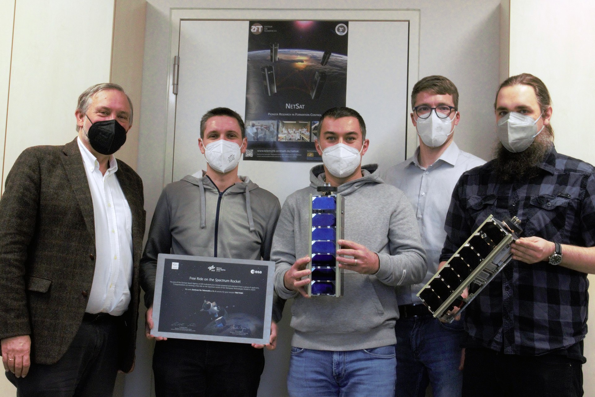 Winners of the First Payload Contest for the maiden flight of the German Spectrum microlauncher: Zentrum für Telematik, Würzburg