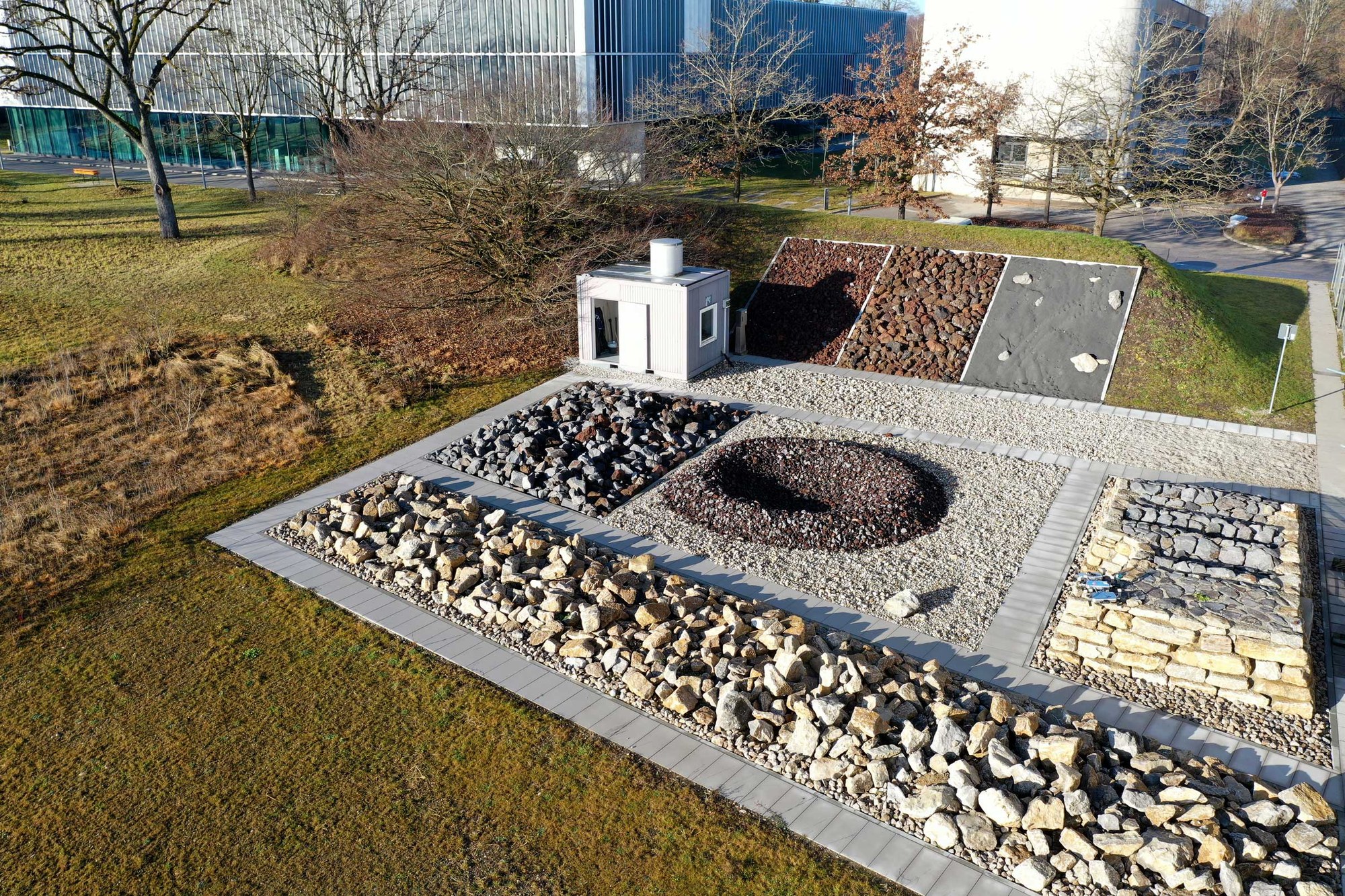 Test site for planetary rovers at the DLR site in Oberpfaffenhofen