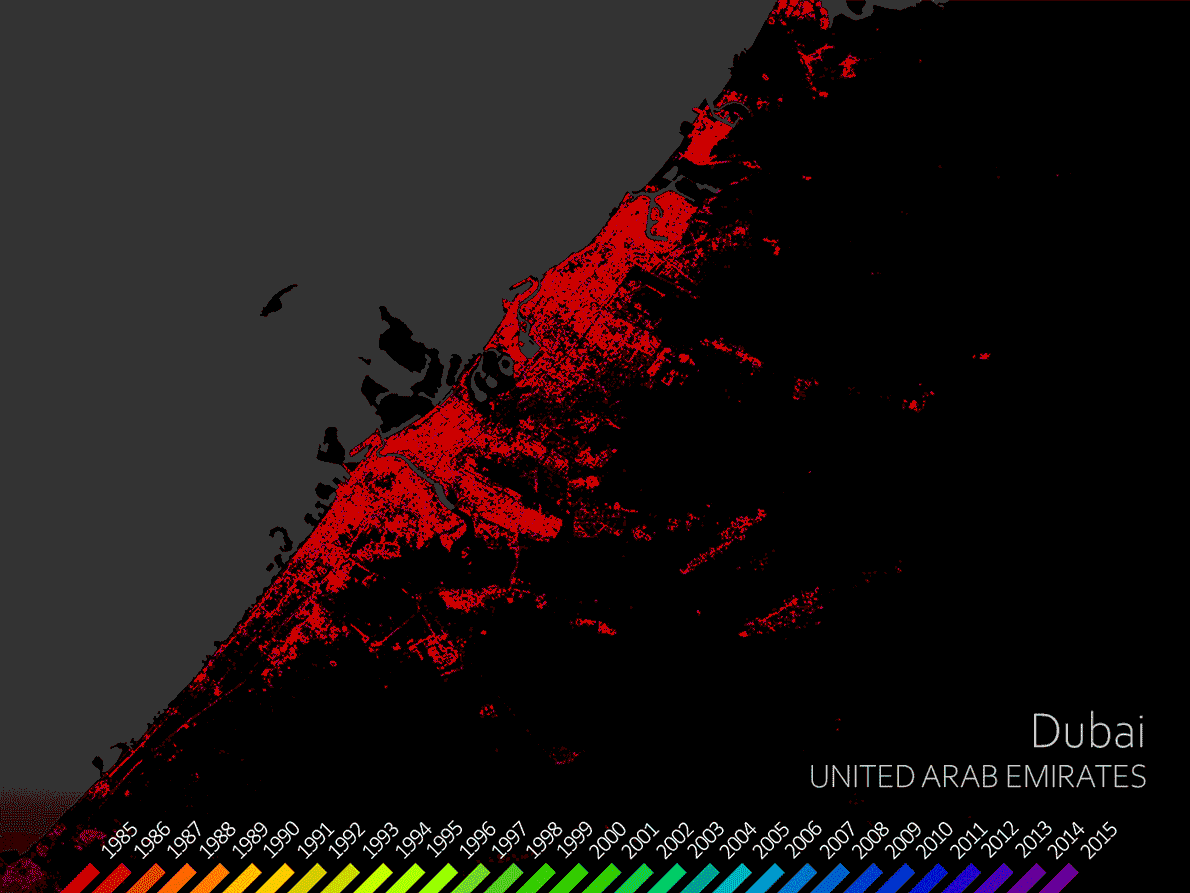 World Settlement Footprint (WSF) Evolution – Dubai