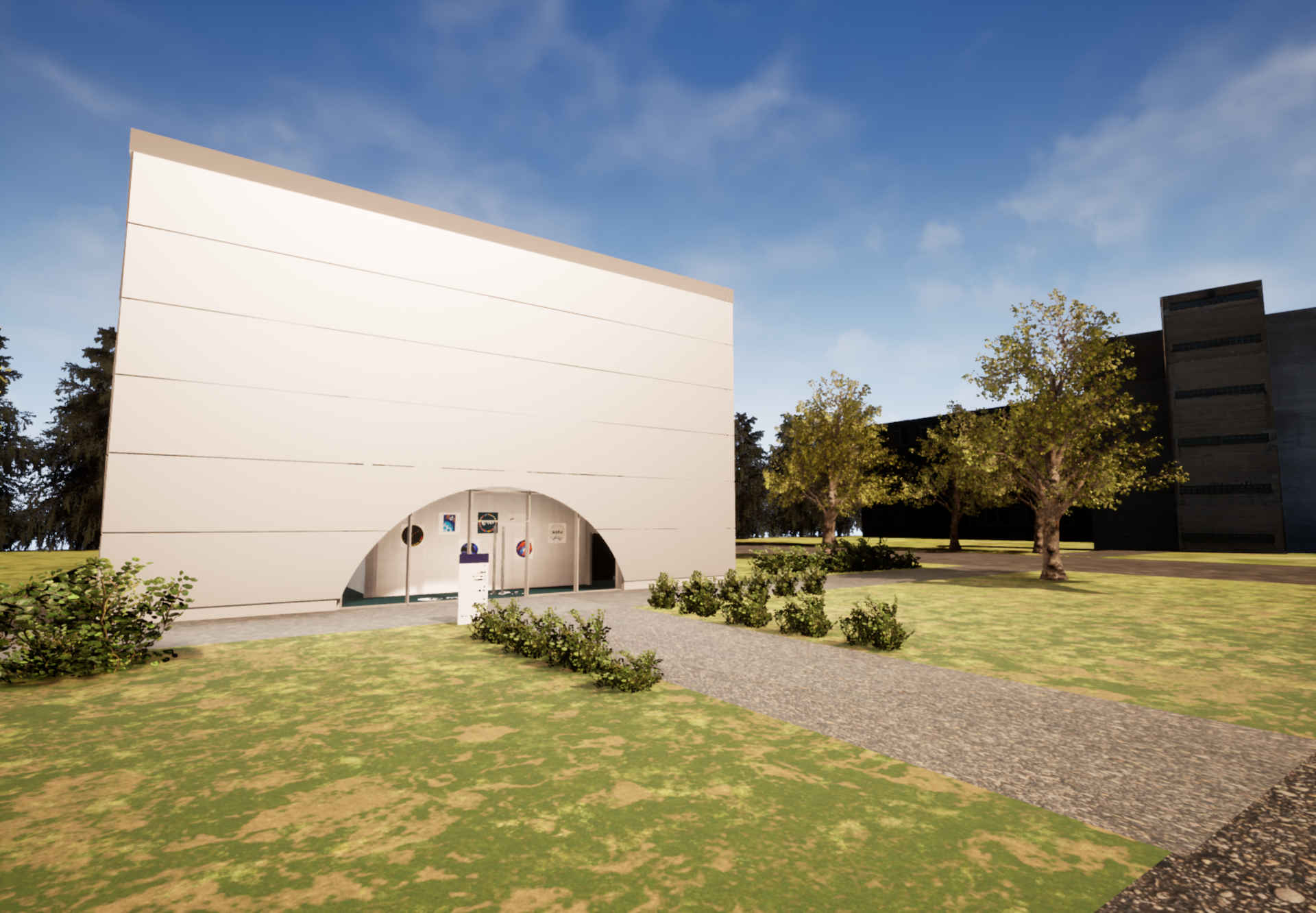 Exterior view of the LUNA hall