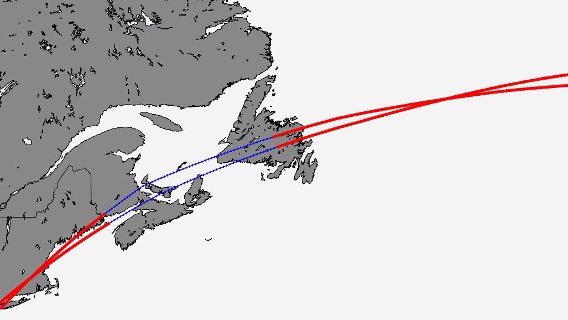 Manoeuvre optimisation of transatlantic flights with quantum computers
