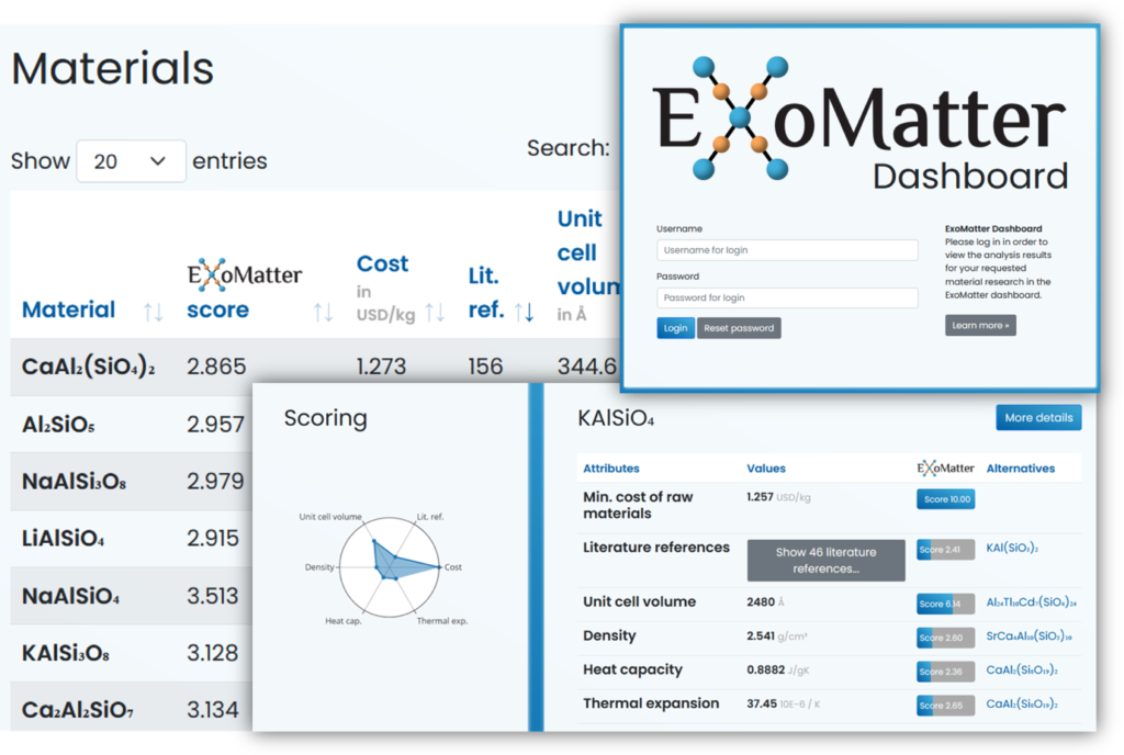 DLR spin-off project ExoMatter