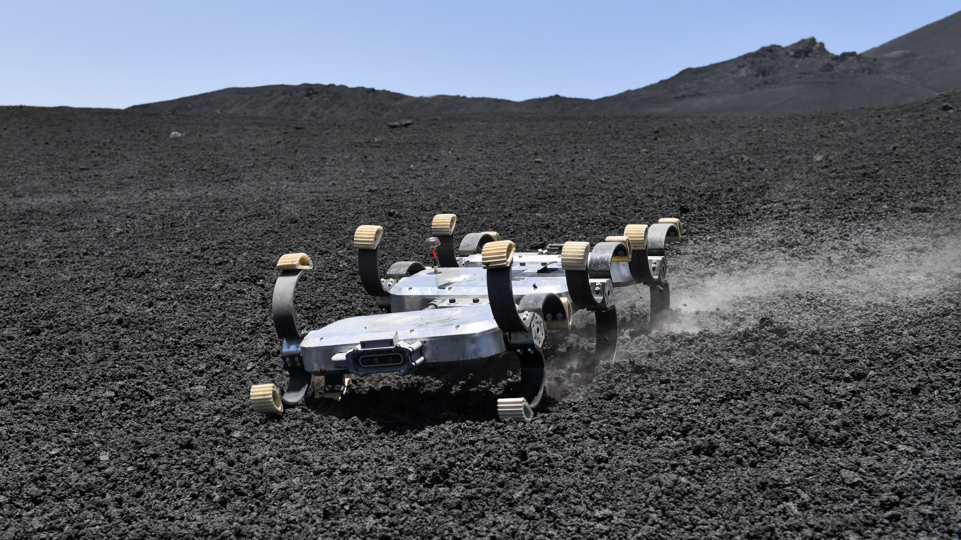 Scout rover on Mount Etna