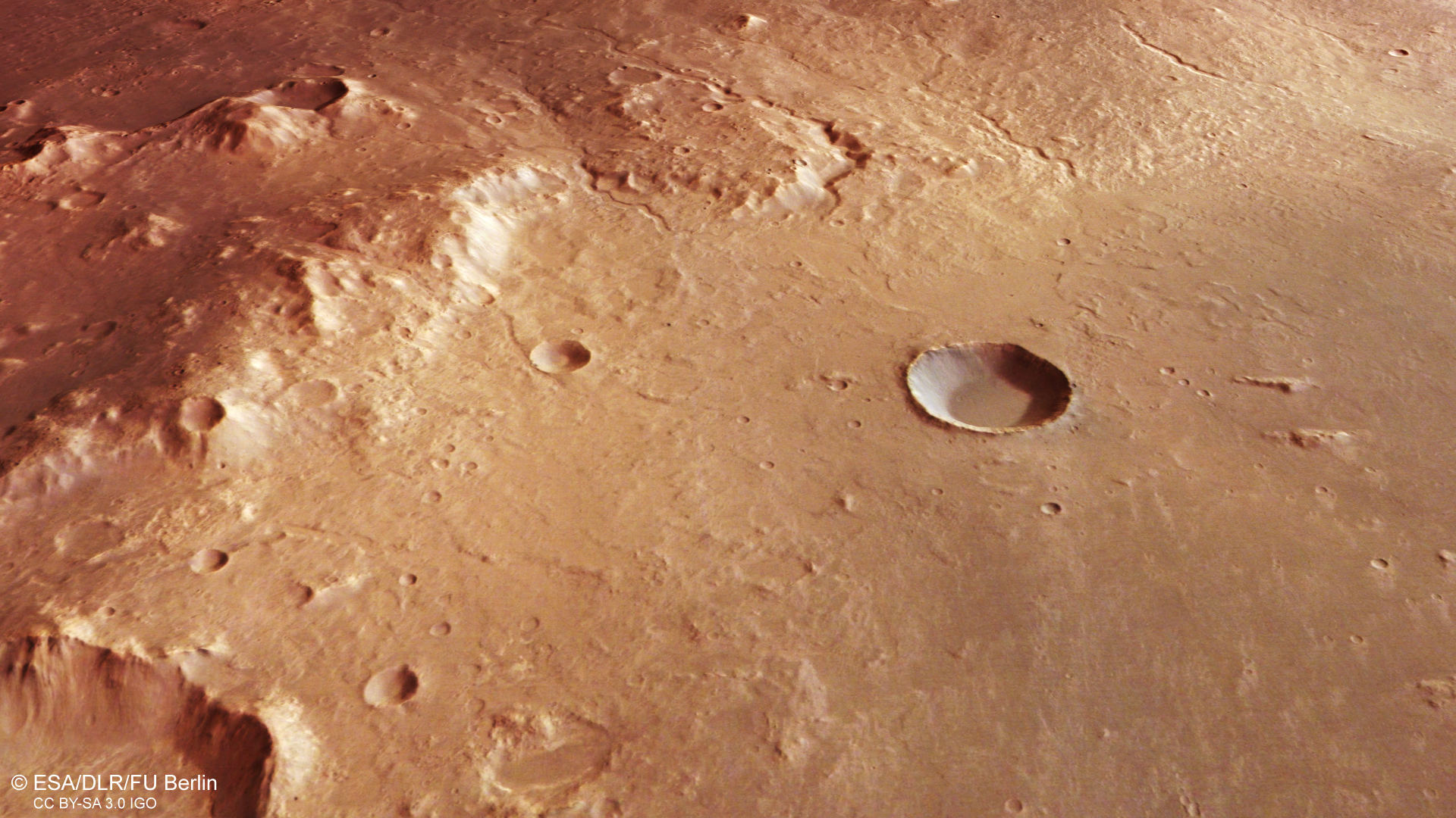 Perspective view of the southern edge of 'Holden Basin'