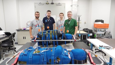 The MARE team and the fully assembled mannequins