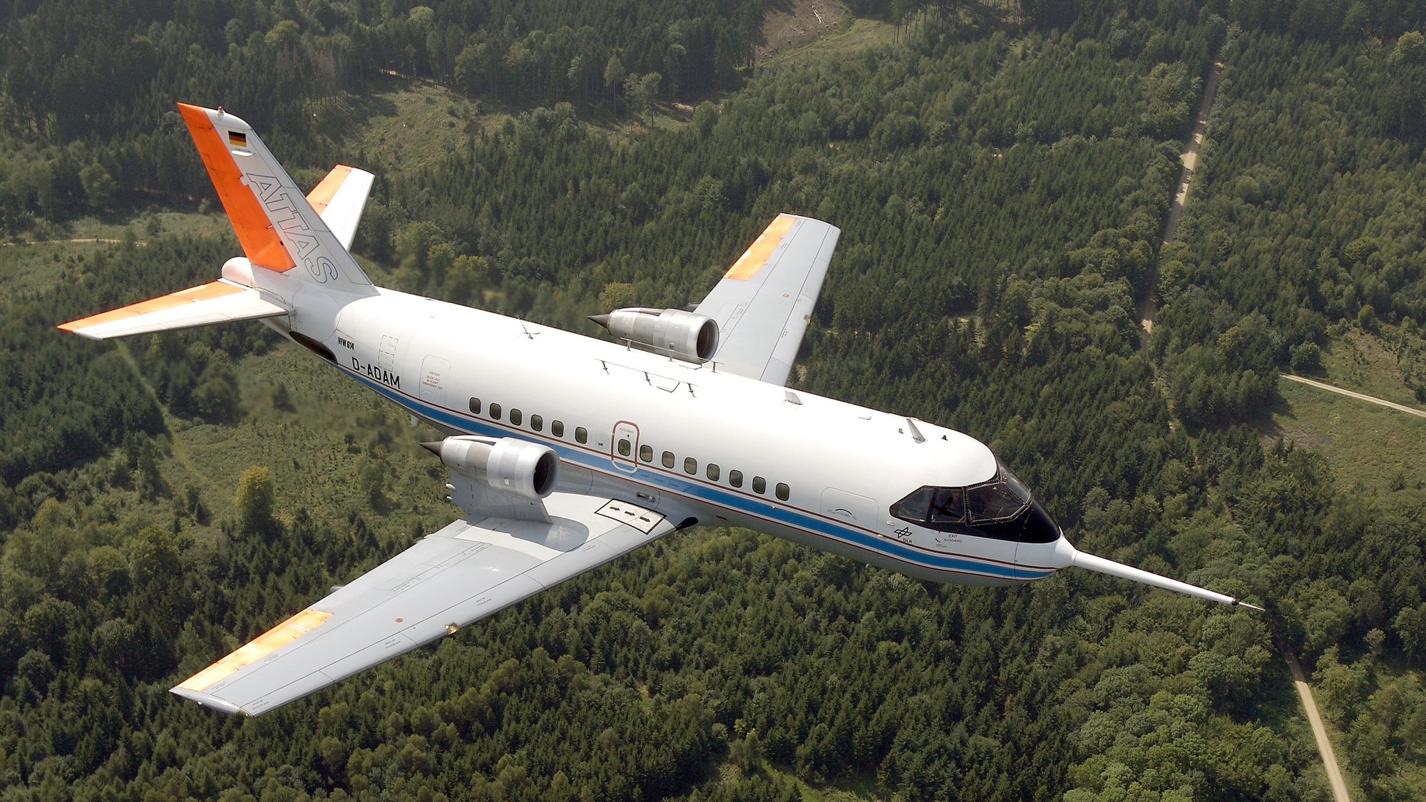 ATTAS in flight