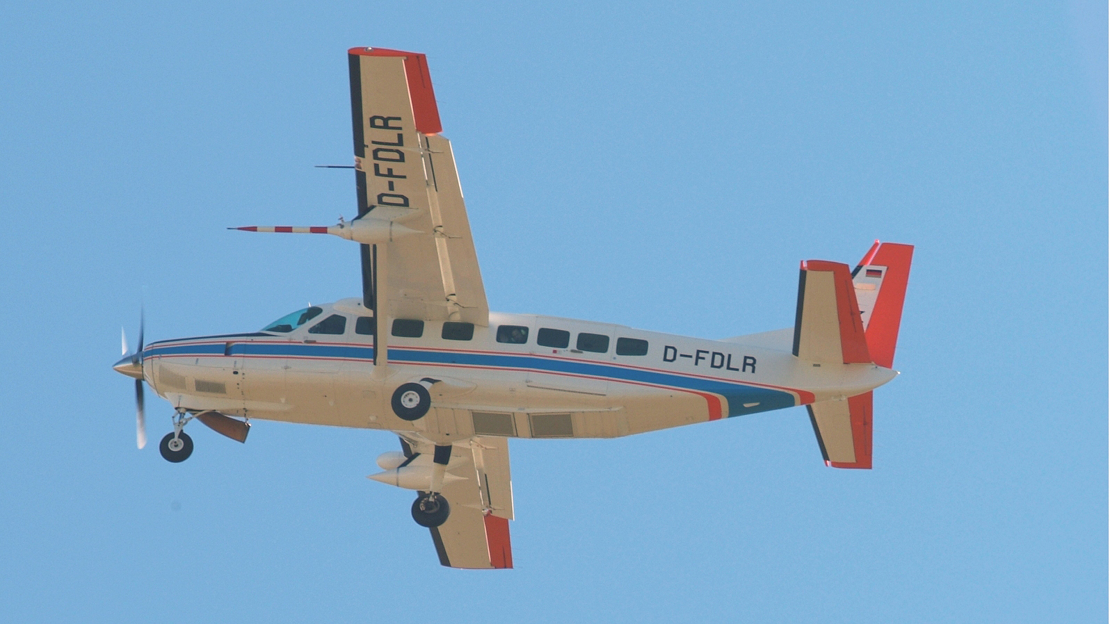 Cessna 208B in the air