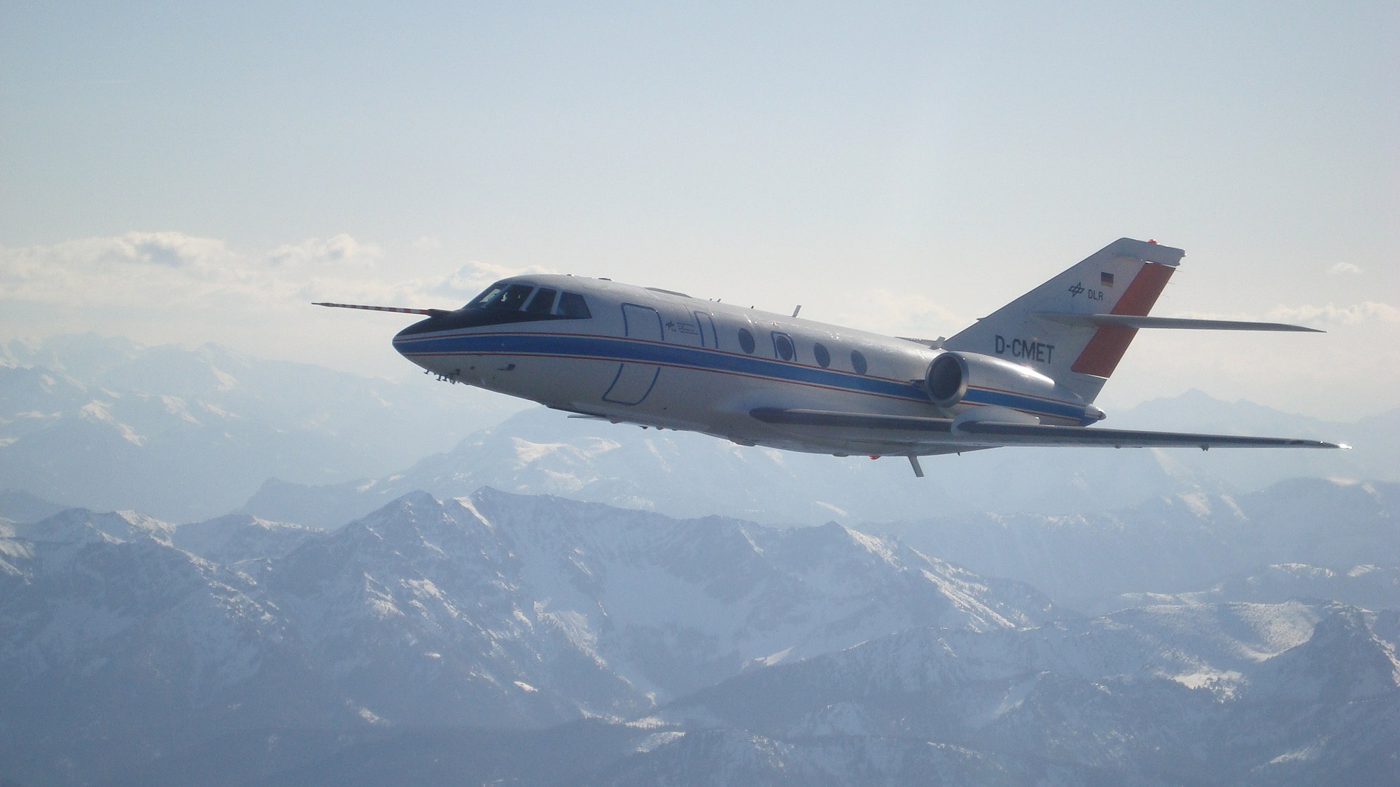 The Falcon in flight