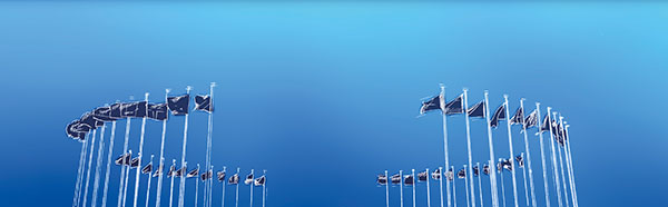 Flags in a circle