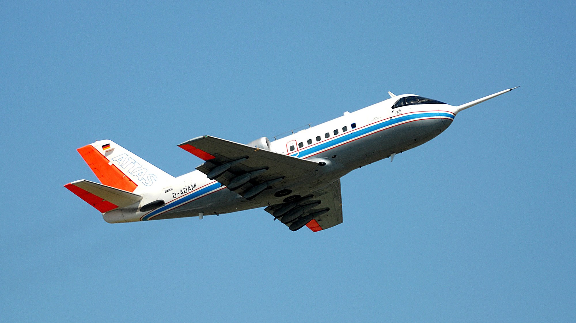 The DLR VFW 614/ATTAS research aircraft in flight