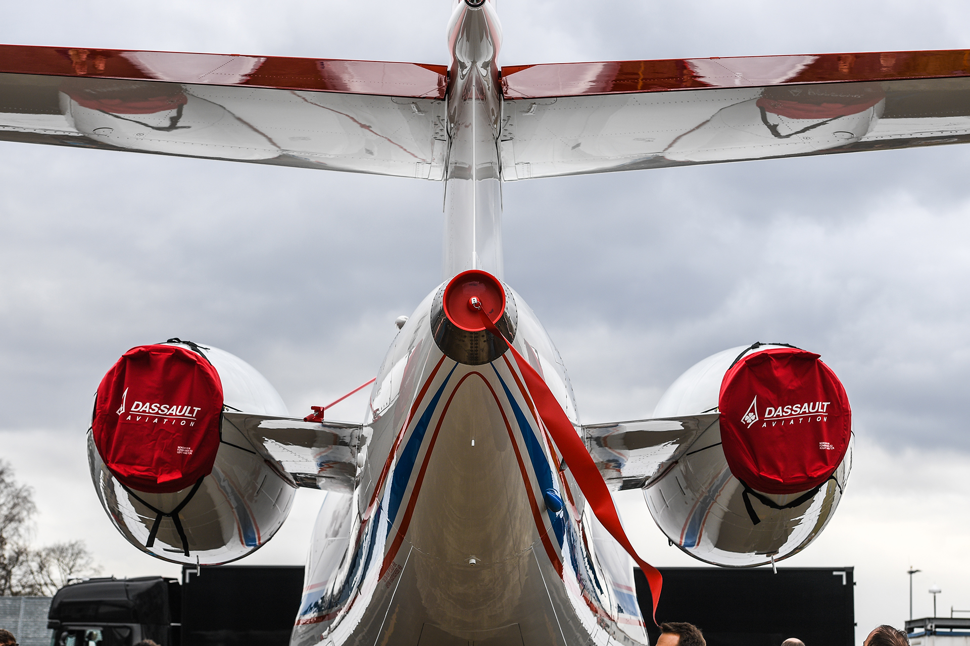 Rear view of research aircraft ISTAR