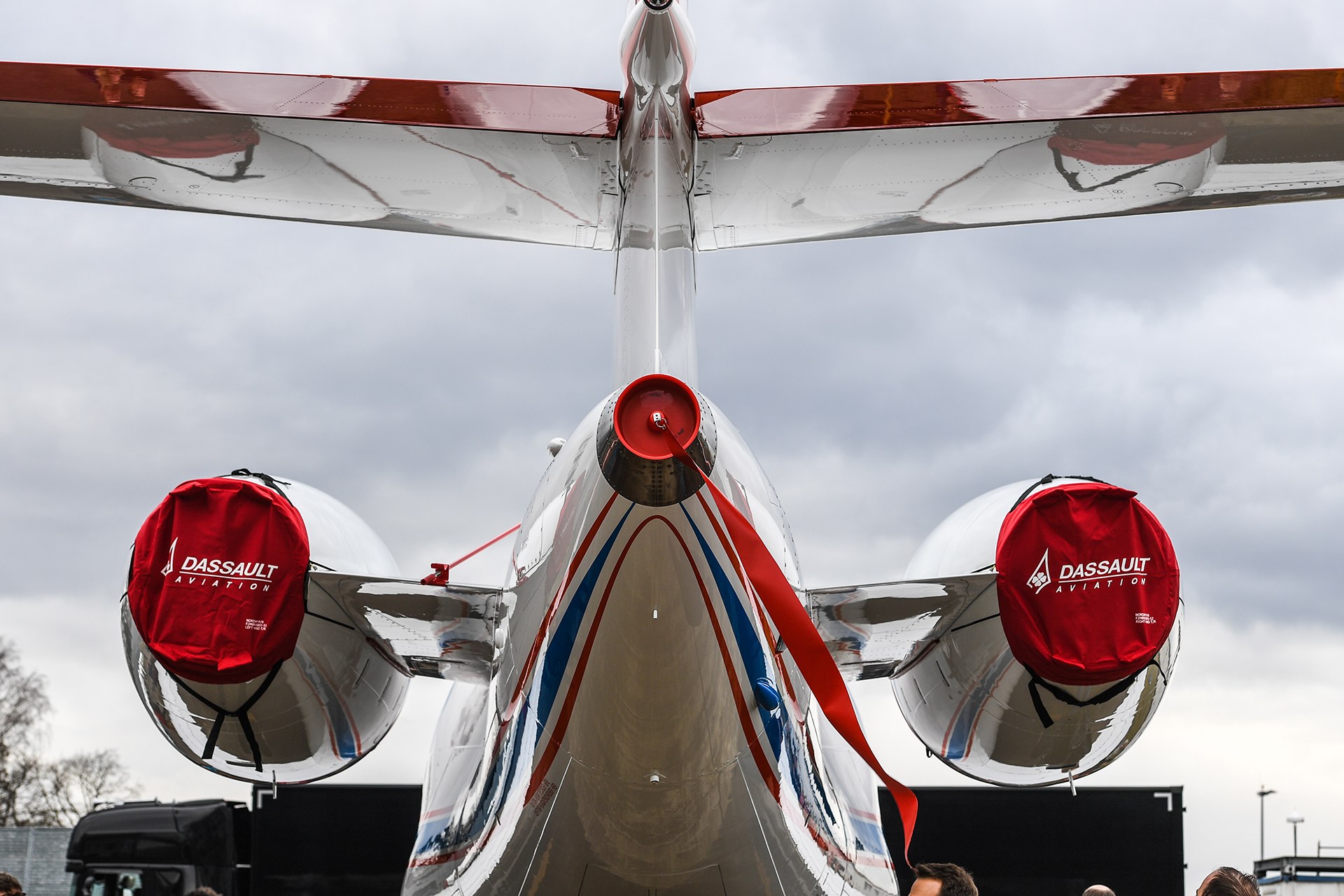Rear view of research aircraft ISTAR