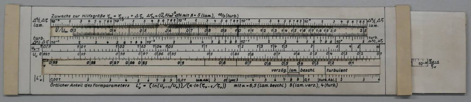 Slide rule with scales