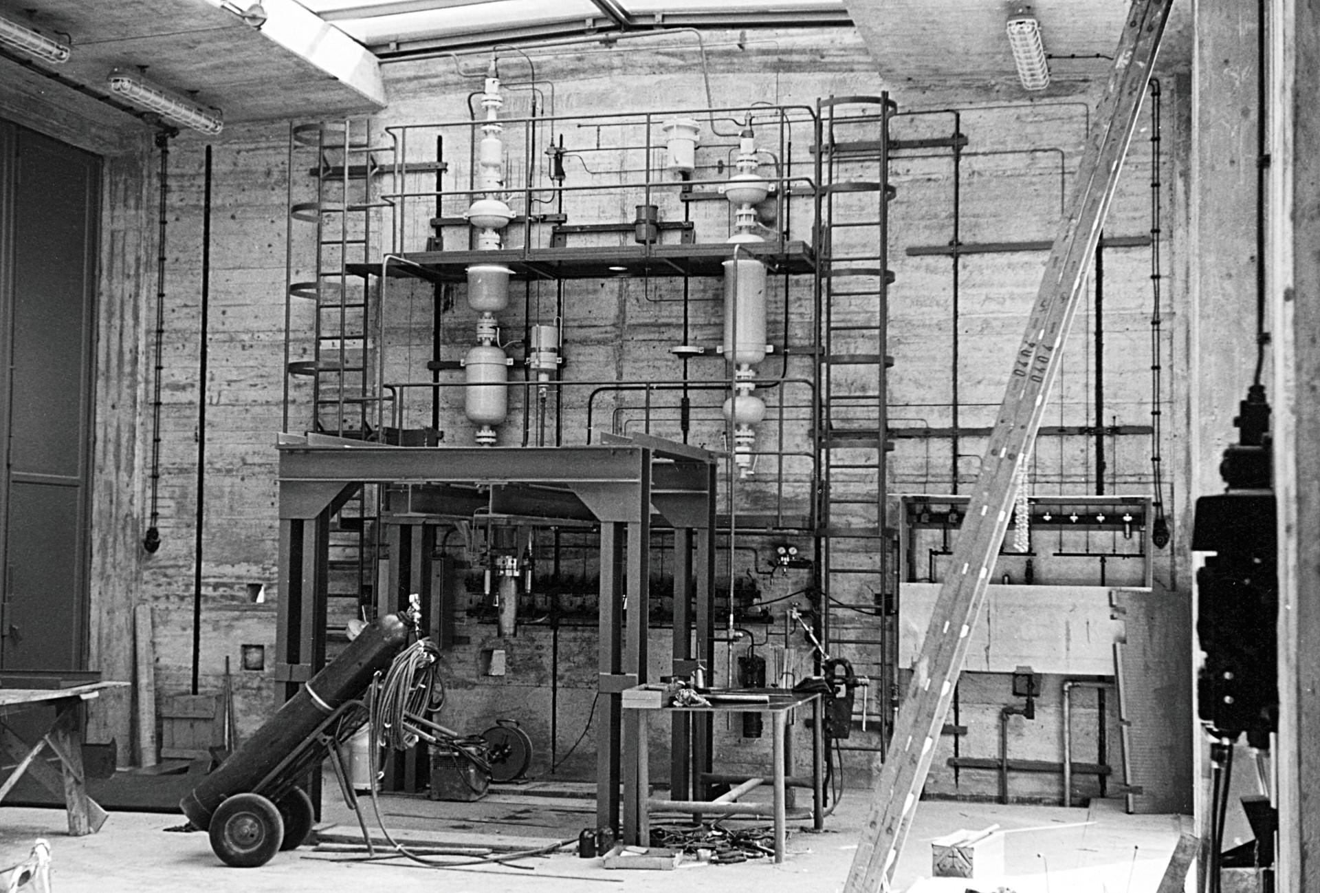 The first test stand at the Lampoldshausen site