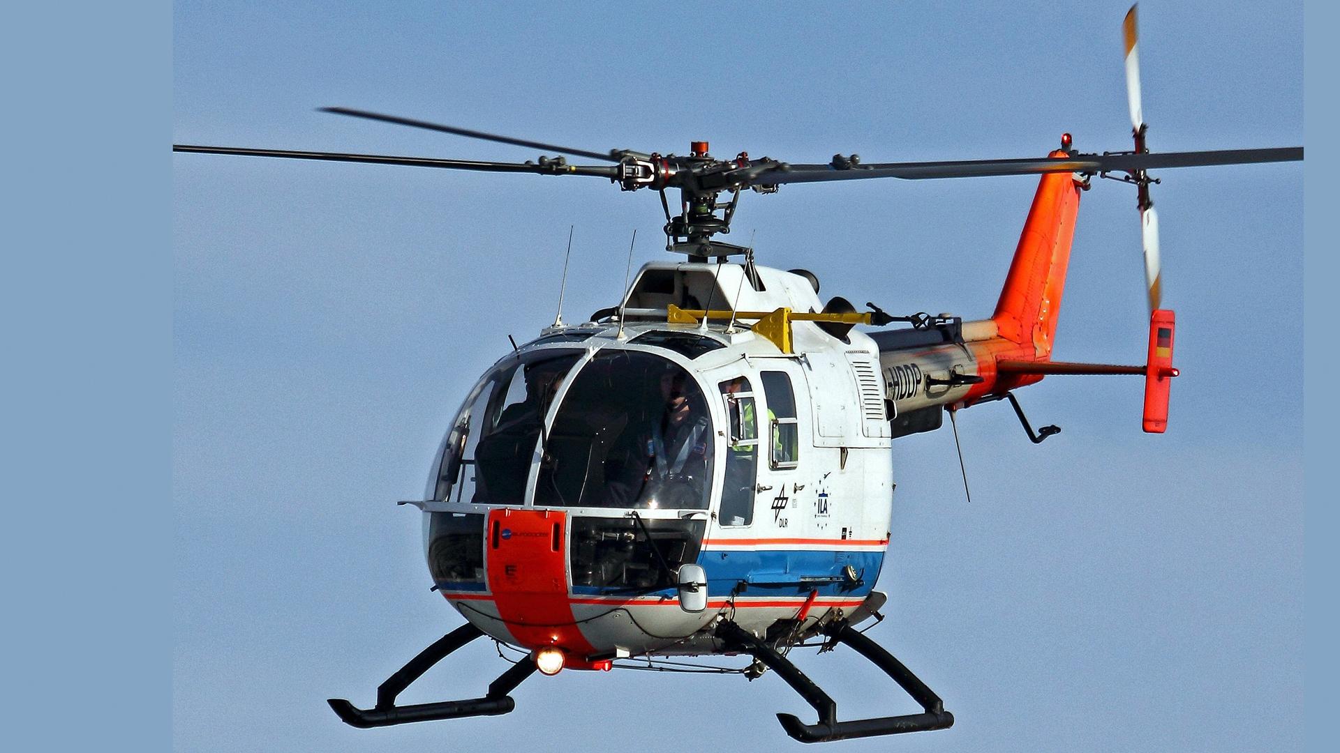 Training flight with the BO105
