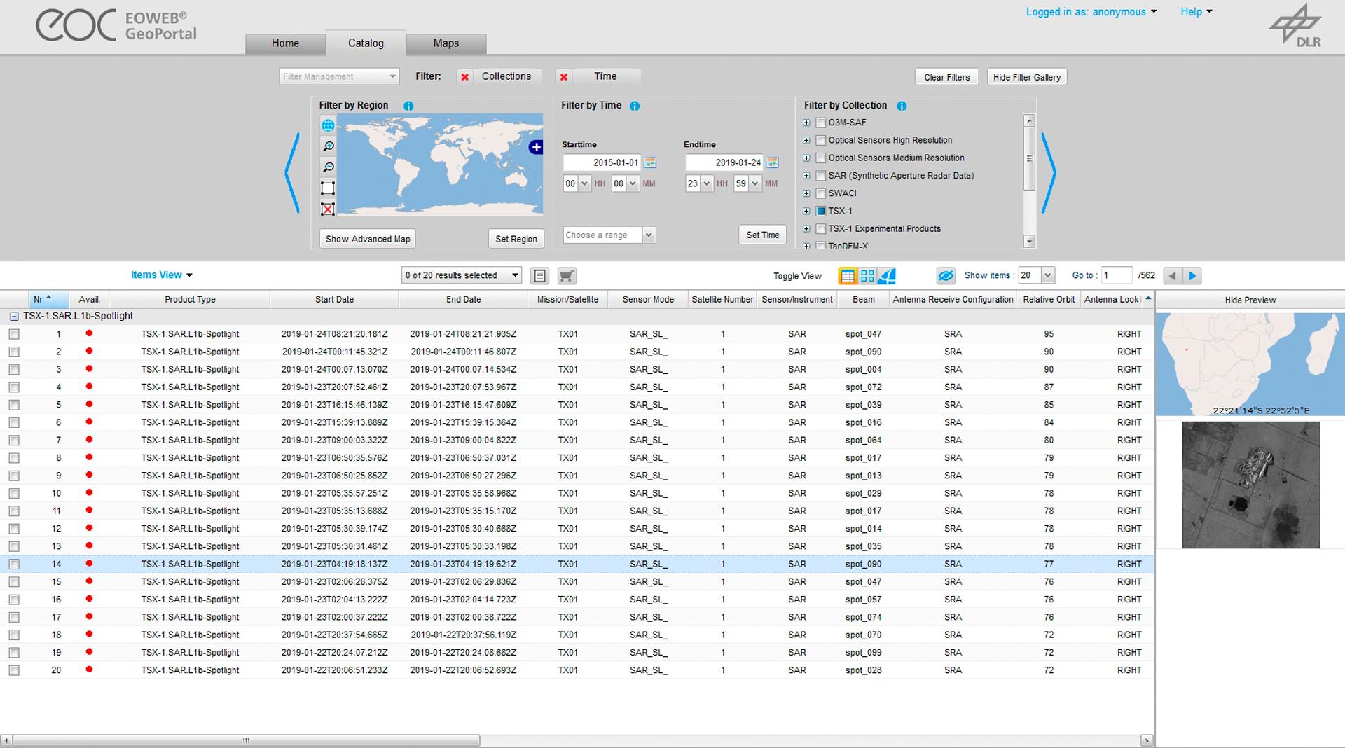 Satellite image details