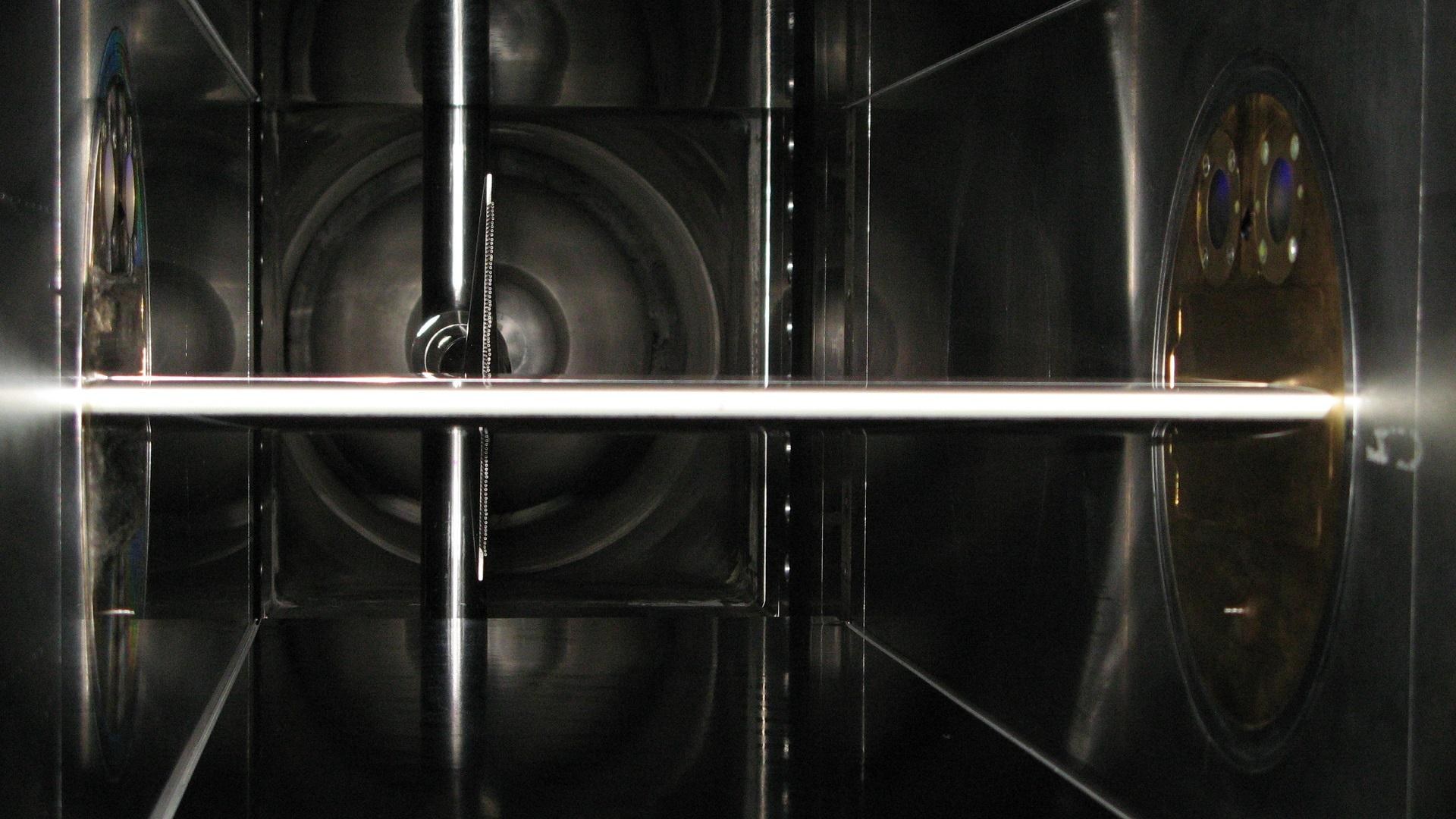 Model in the KRG test section