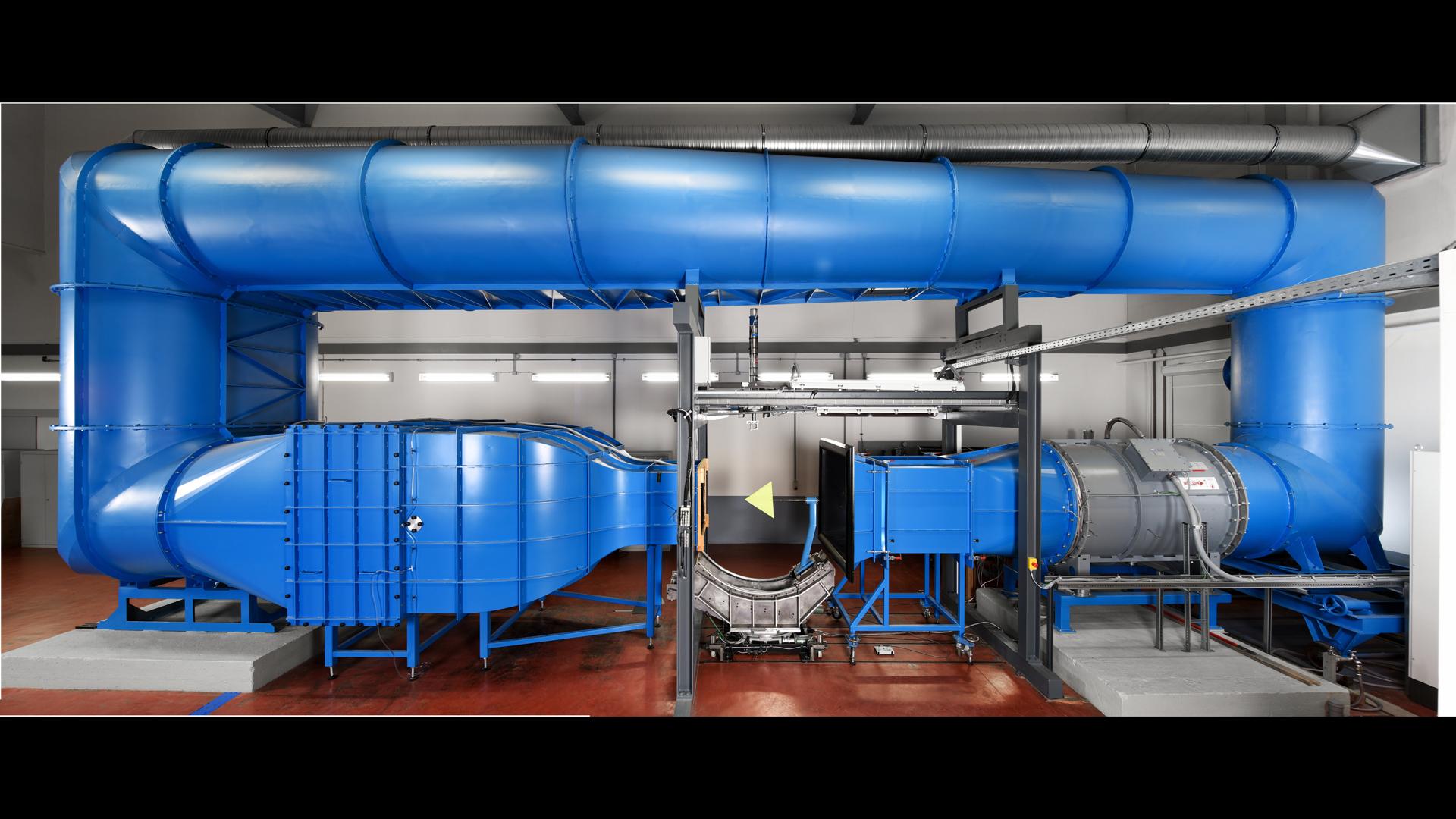 Overall view of the wind tunnel
