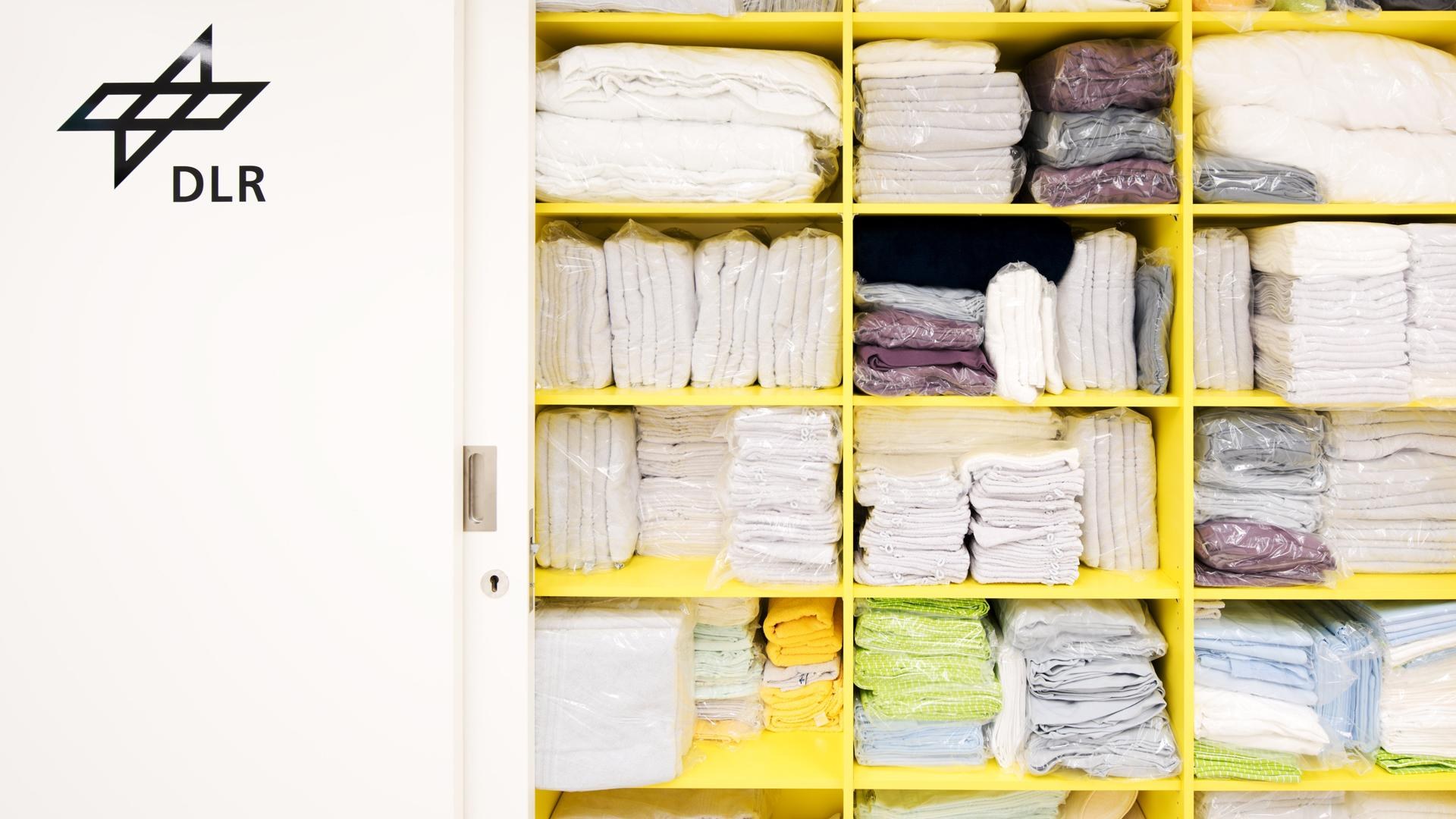 Storage cupboard in the living and simulation unit