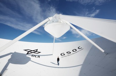 Large antenna in Weilheim, used for the verification of GNSS signals above the noise floor.