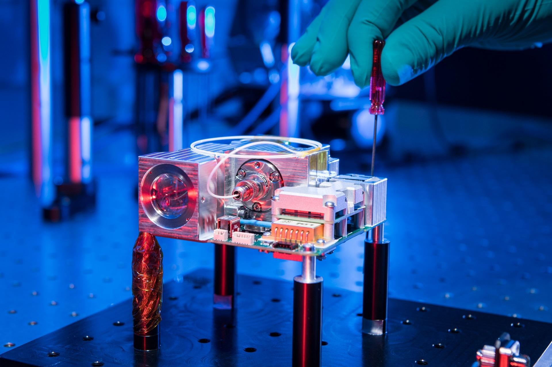 Flight model of the OSIRIS4CubeSat laser terminal