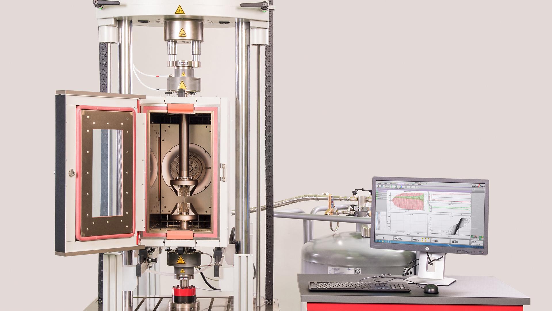 Test machine for materials