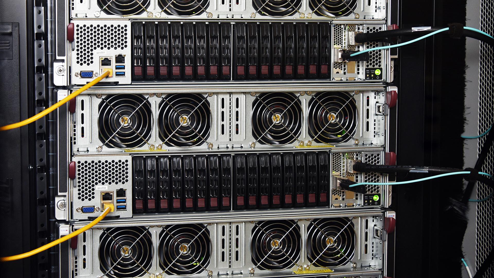 GPU server (rear view)