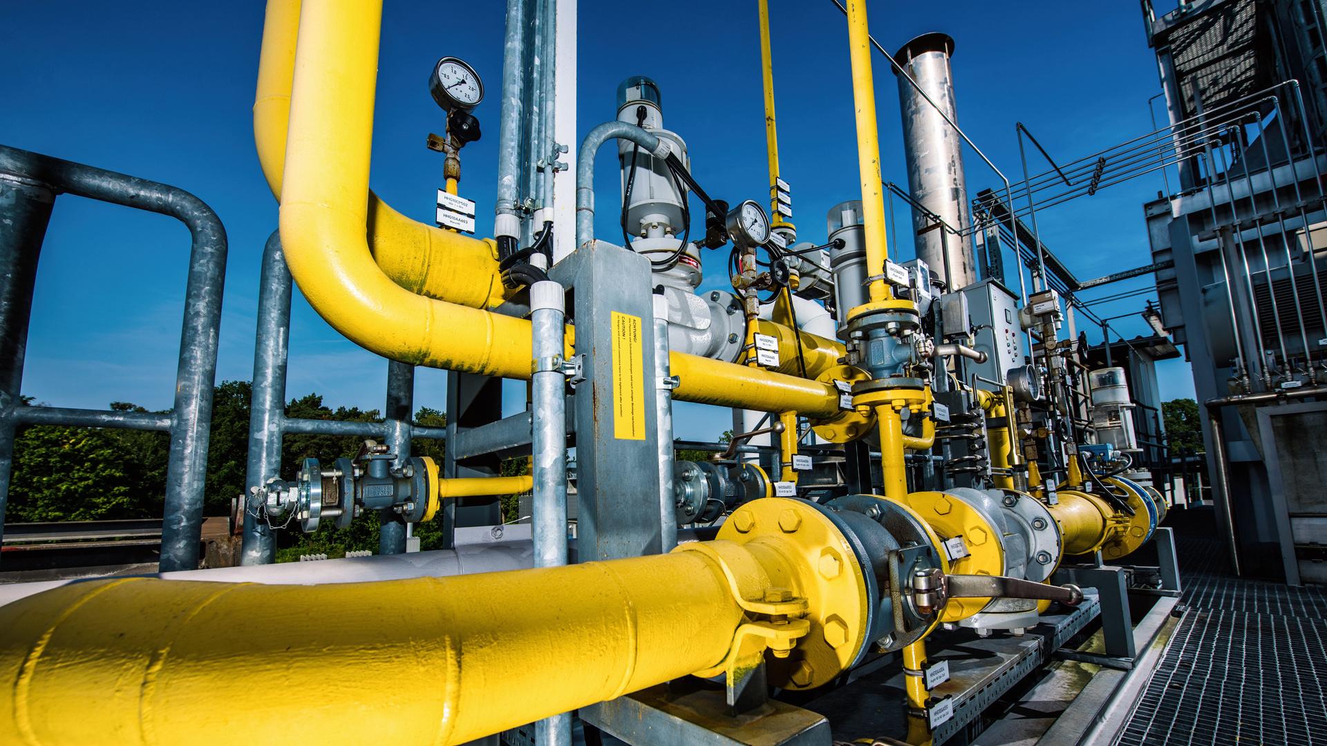 Natural gas control system of the compressed air heater plant 3