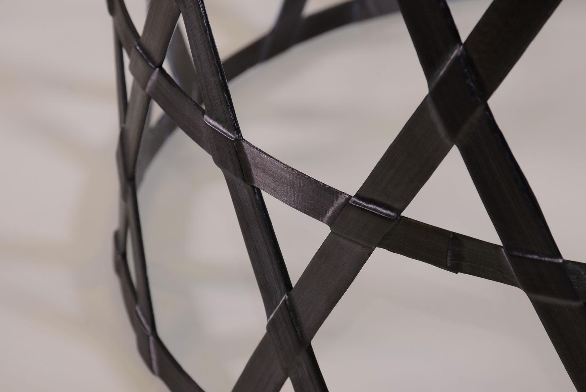 Detail of the anisogrid used for the intertank structure