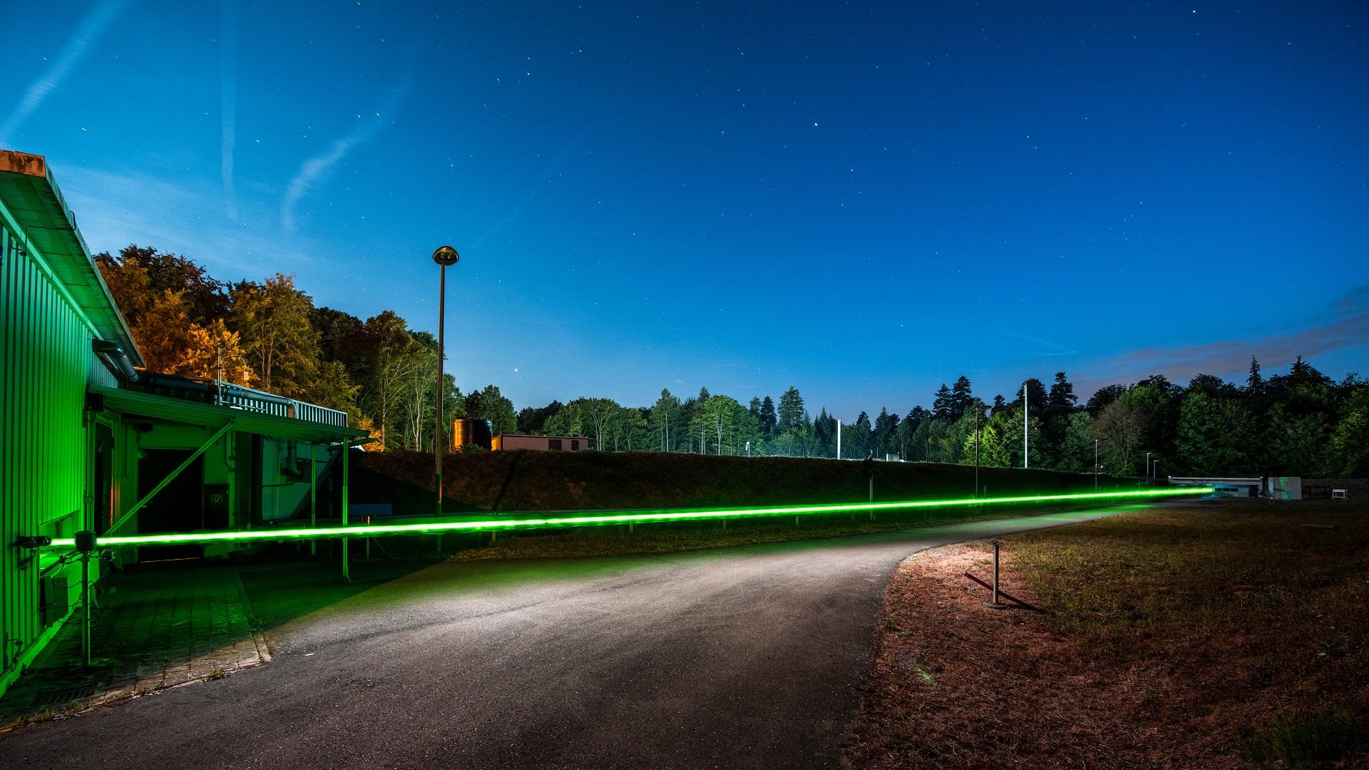 Laser beam propagation in the open beam path