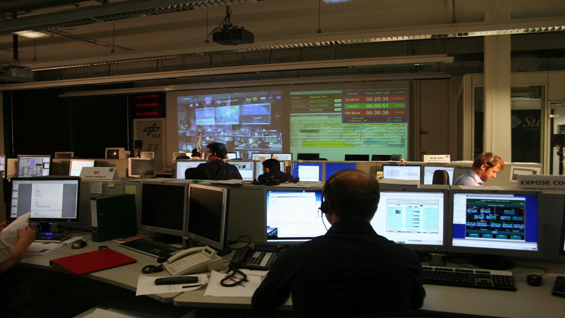 ISS systems and experiment operations in the Large Control Room
