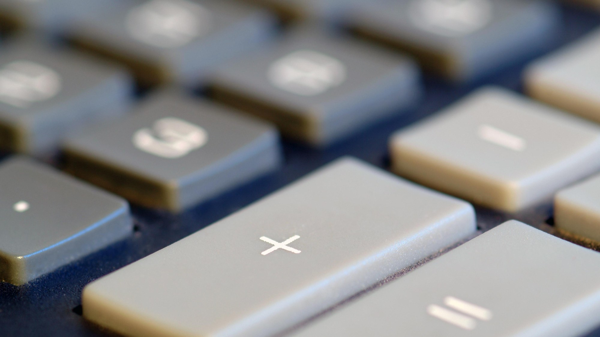 Close-up of a calculator