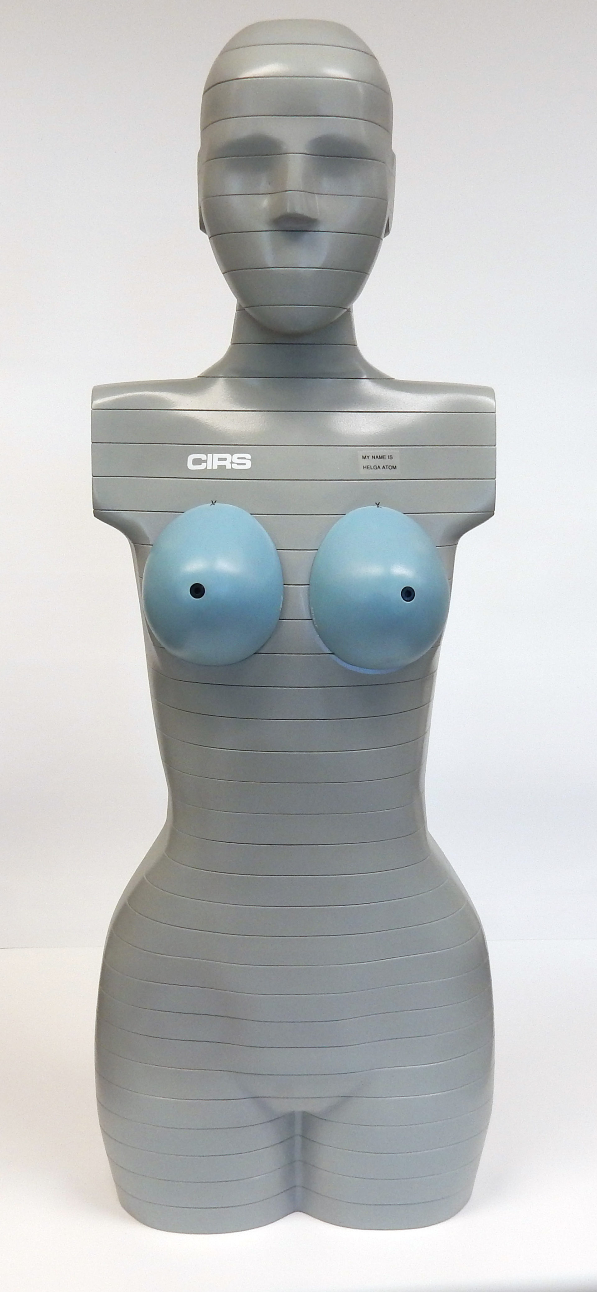 The radiation measuring manikin Helga in individual parts