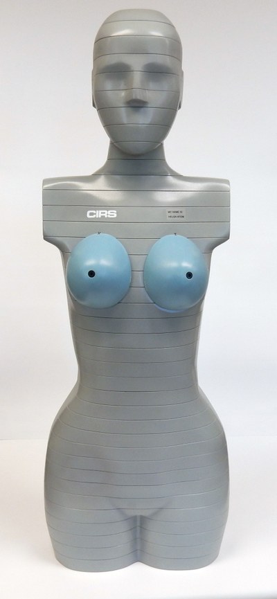 The radiation measuring manikin Helga in individual parts