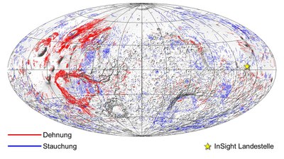 Tectonic map of Mars