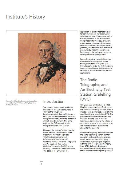 Cover - History of the DLR Microwaves and Radar Institute