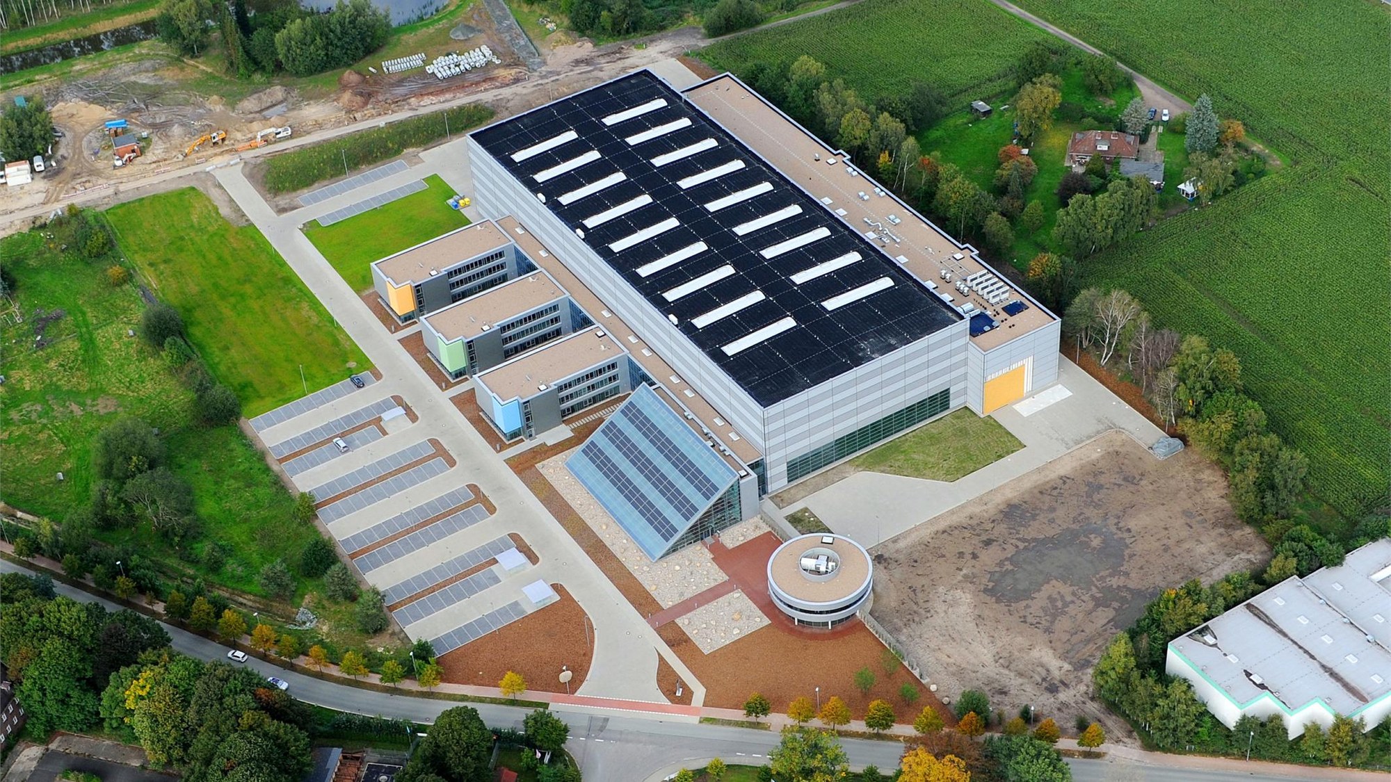 Aerial view of the Stade site