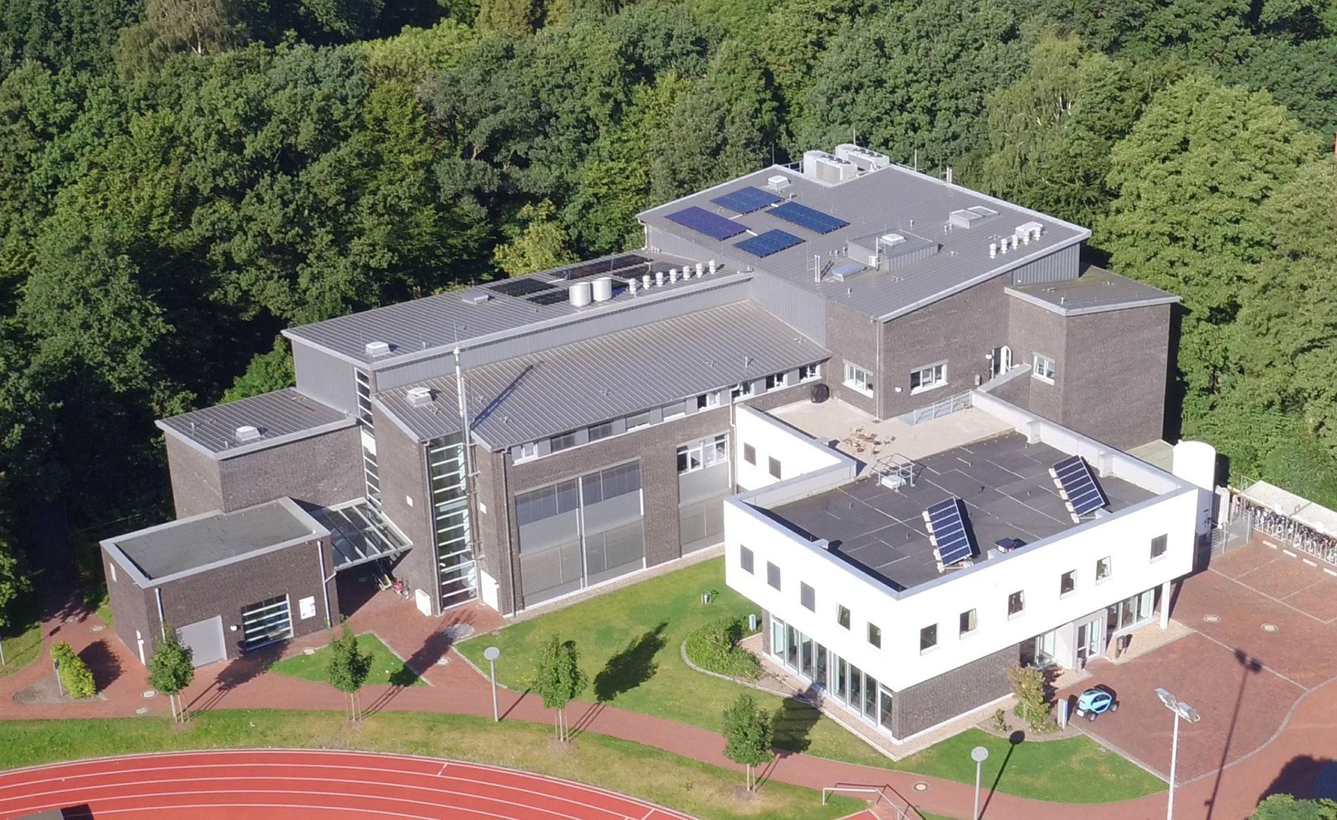 Aerial view of the site