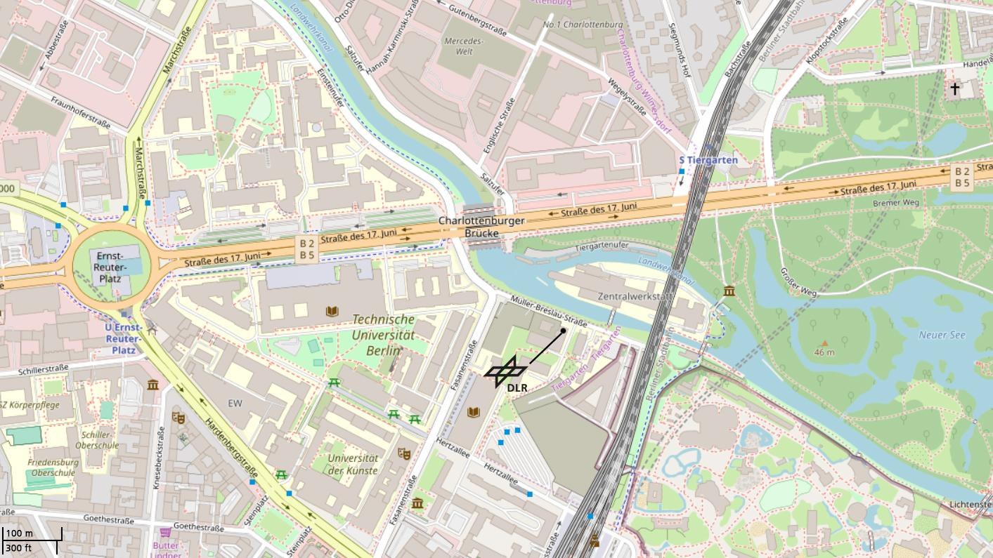 DLR Field Office Berlin-Charlottenburg – how to find us