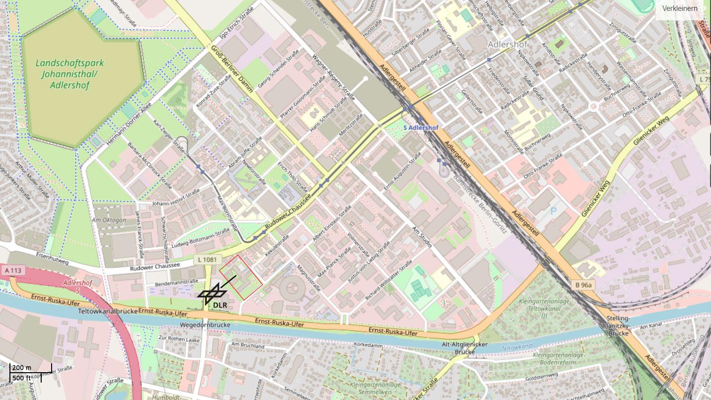 DLR Berlin-Adlershof – how to find us