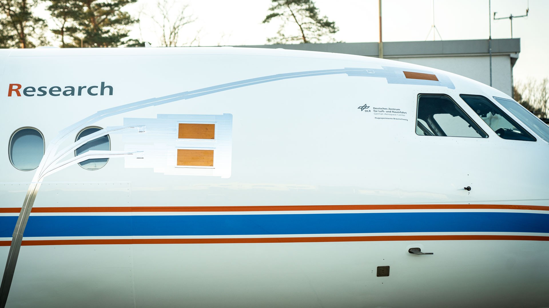 Three MEMS sensor surfaces near the cockpit
