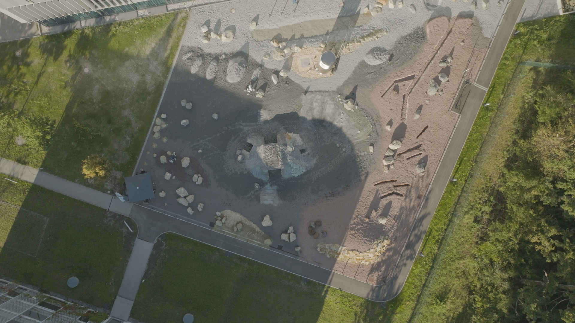 Bird's eye view of the test field