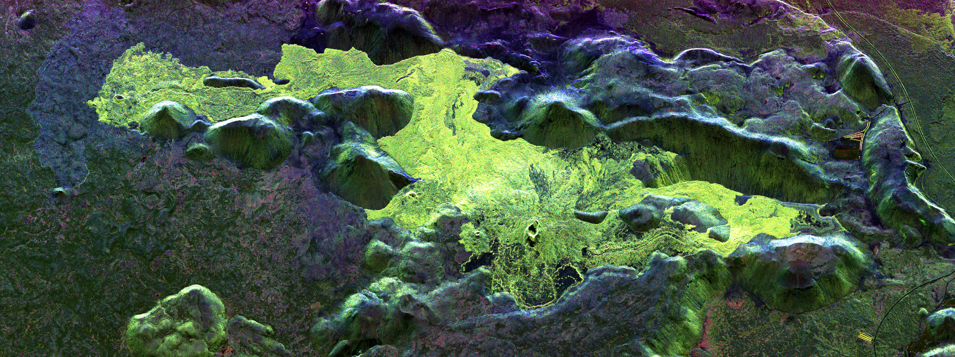 Radar image acquired by DLR's F-SAR sensor in S-band