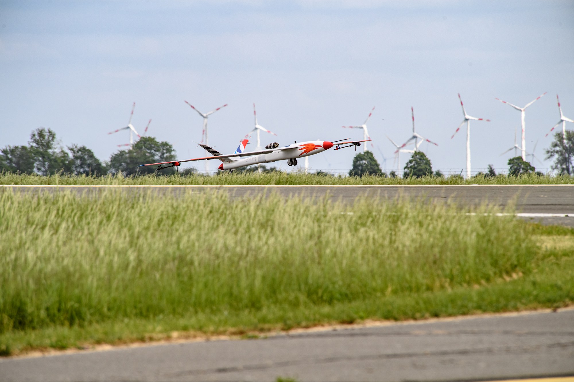 Test flight in Cochstedt