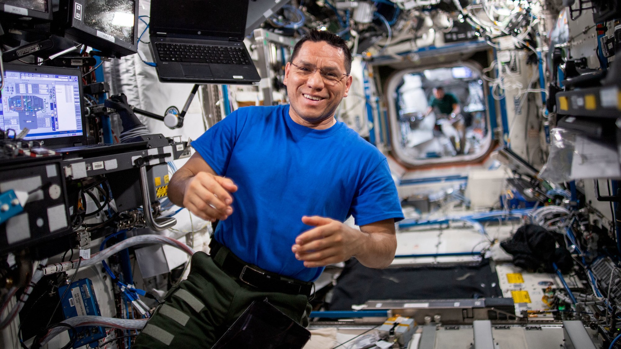 NASA astronaut Frank Rubio on board the ISS
