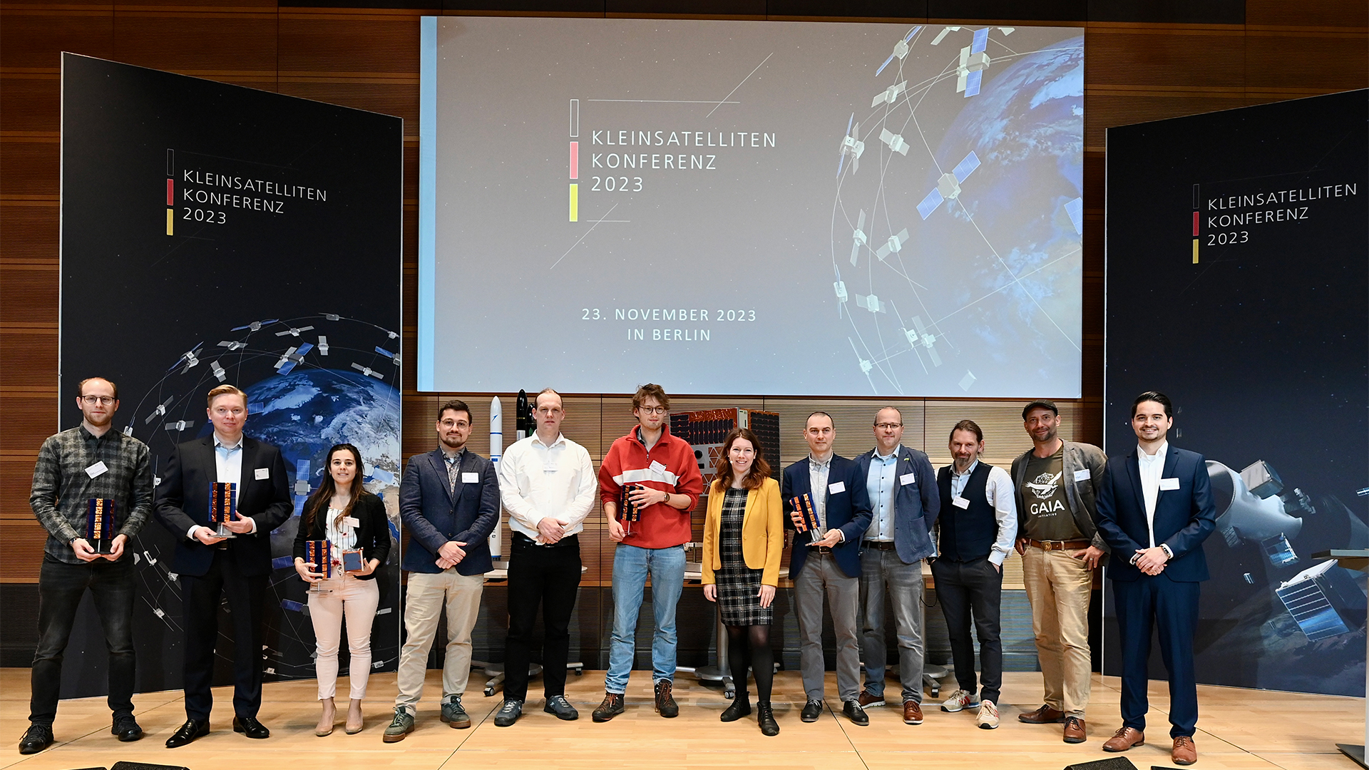 The winners of the small satellite competition
