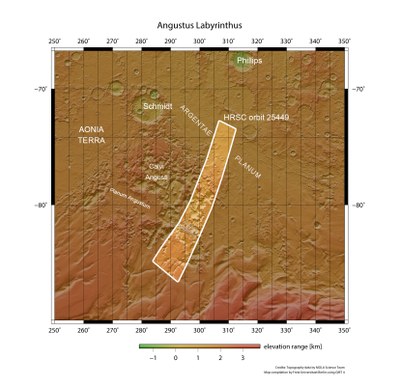 Regional context of the Angustus Labyrinthus region