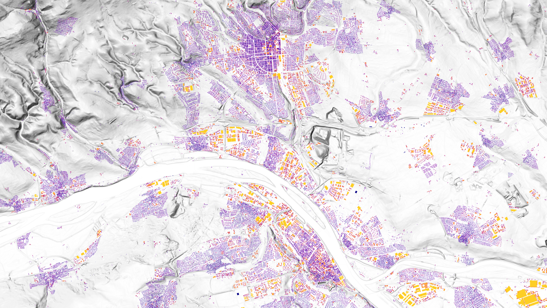 Solar roof potential in Mainz