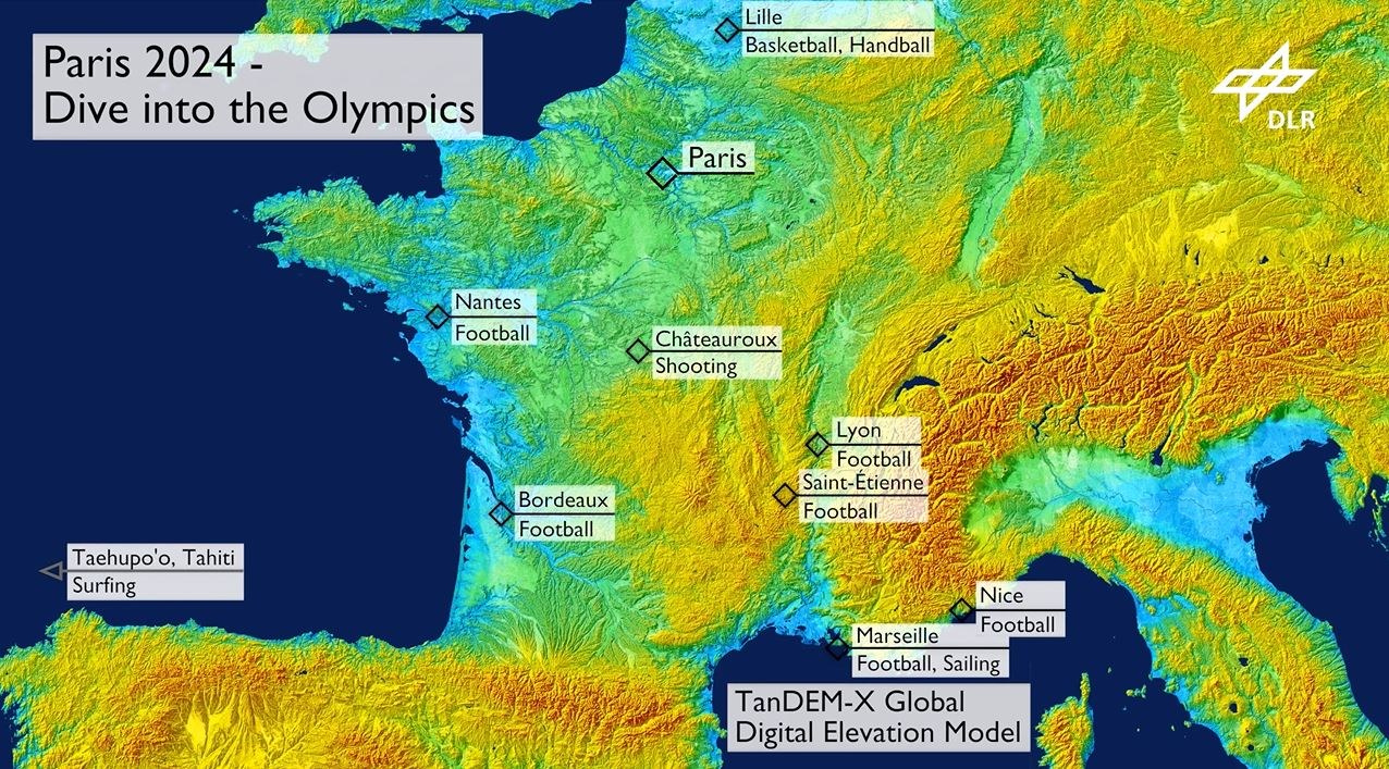 The 2024 Olympic venues in Paris and the rest of France