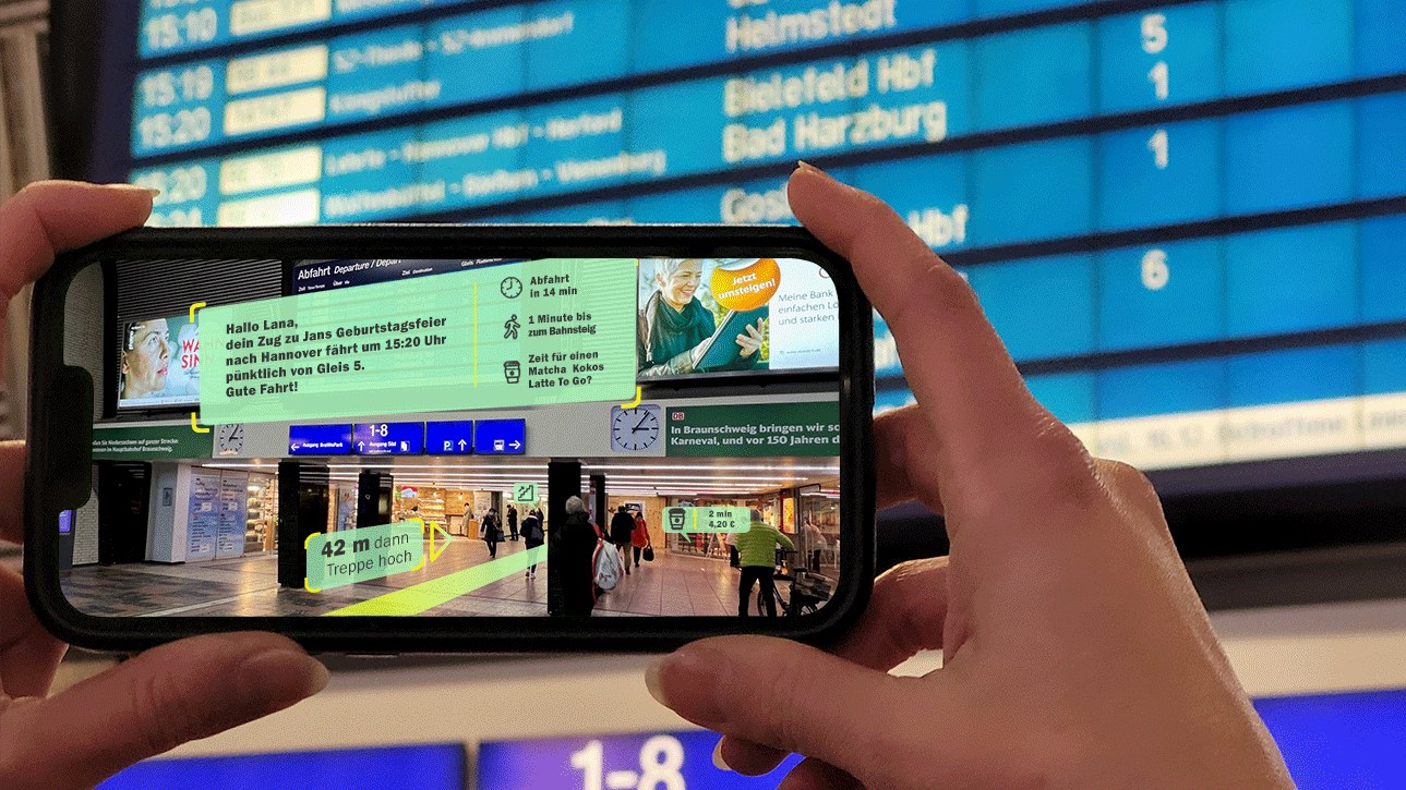 Personalised travel information using augmented reality (AR) on your smartphone